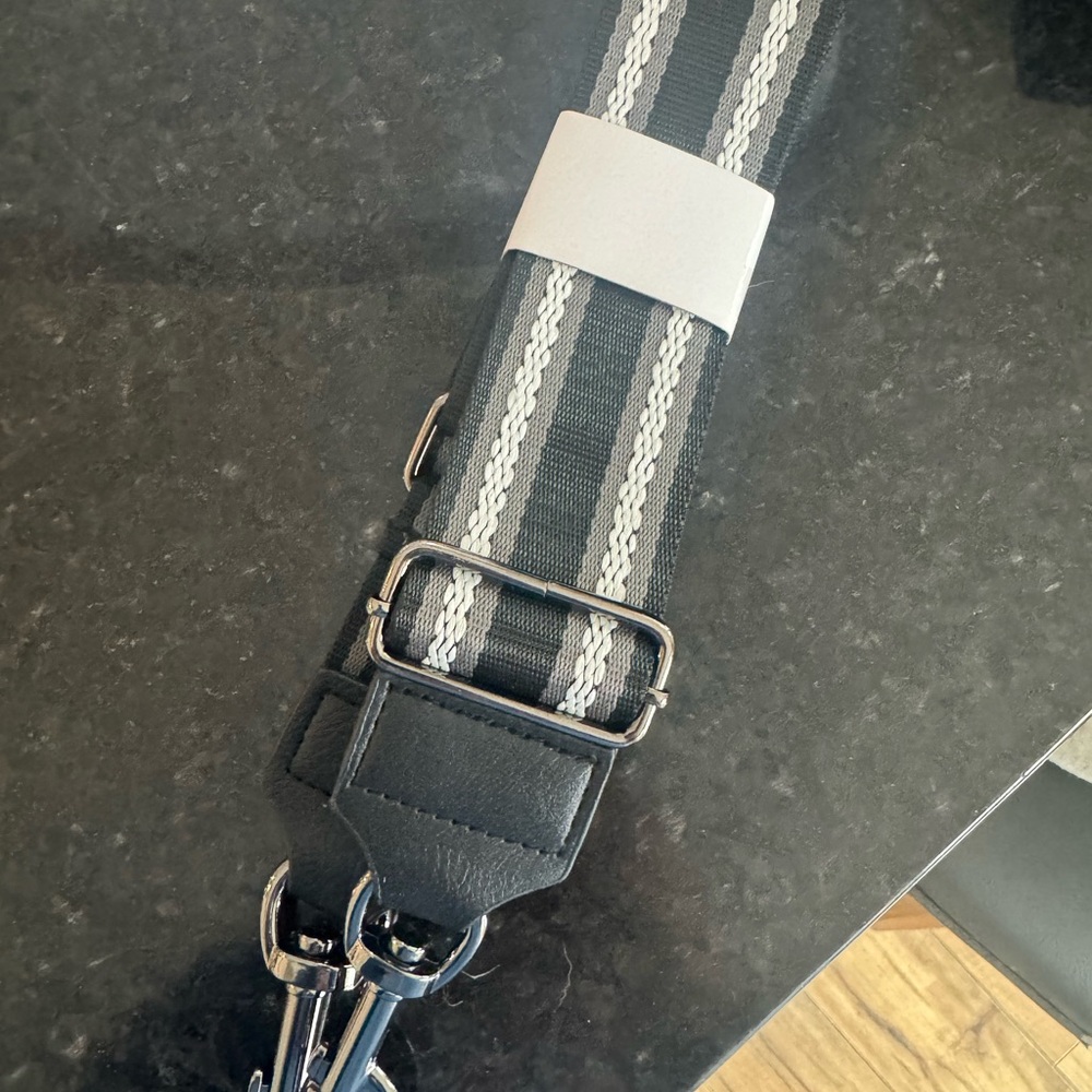 Stylish Black and Gray Bag Strap